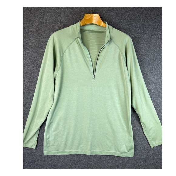 Lululemon Metal Vent Tech Long Sleeve 3/4 Zip Pullover Shirt Mens Size XL Slim - Picture 9 of 12